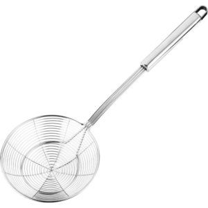 Solid Stainless  Skimmer Ladle  Cooking  Frying Kitchen Utensils Pasta